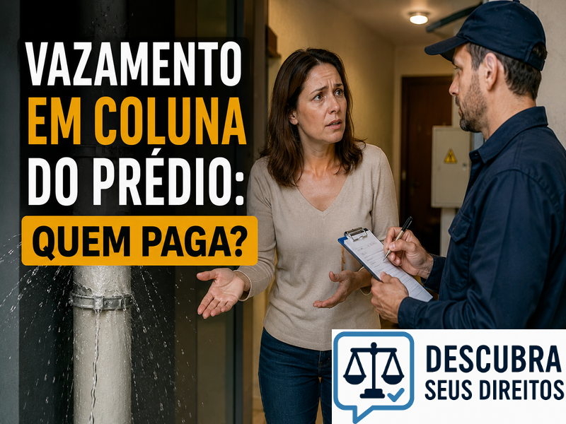 Vazamento em coluna do prédio: quem paga? — Entenda como é definida a responsabilidade pelos prejuízos