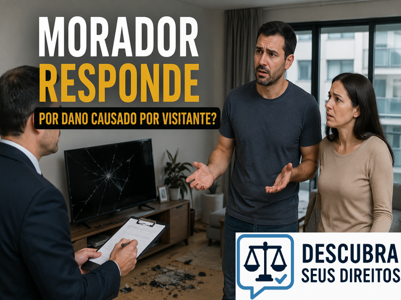 Morador responde por dano causado por visitante? — Entenda quando o condômino pode ser responsabilizado pelos prejuízos