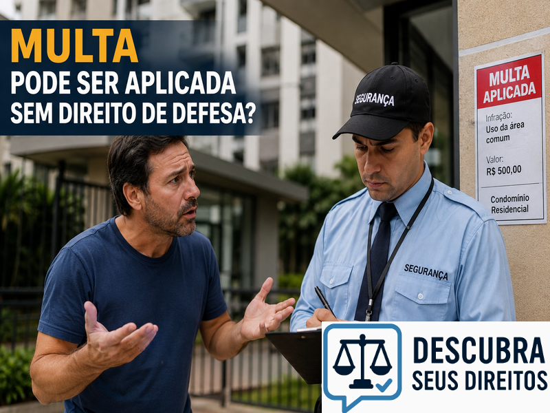 Multa pode ser aplicada sem direito de defesa? — Entenda quando a penalidade pode ser questionada e quais são os direitos do condômino