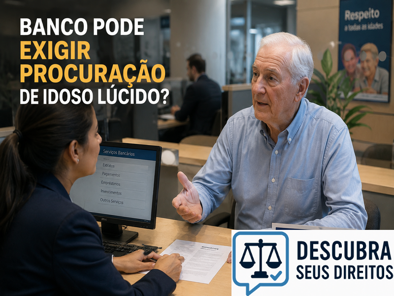 Banco pode exigir procuração de idoso lúcido? — Entenda quando essa exigência pode ser considerada abusiva e quais são os direitos do consumidor