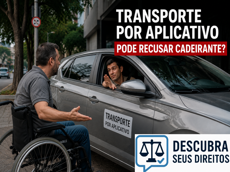 Transporte por aplicativo pode recusar cadeirante? — Entenda quando a recusa pode ser considerada discriminatória e quais são os direitos do passageiro