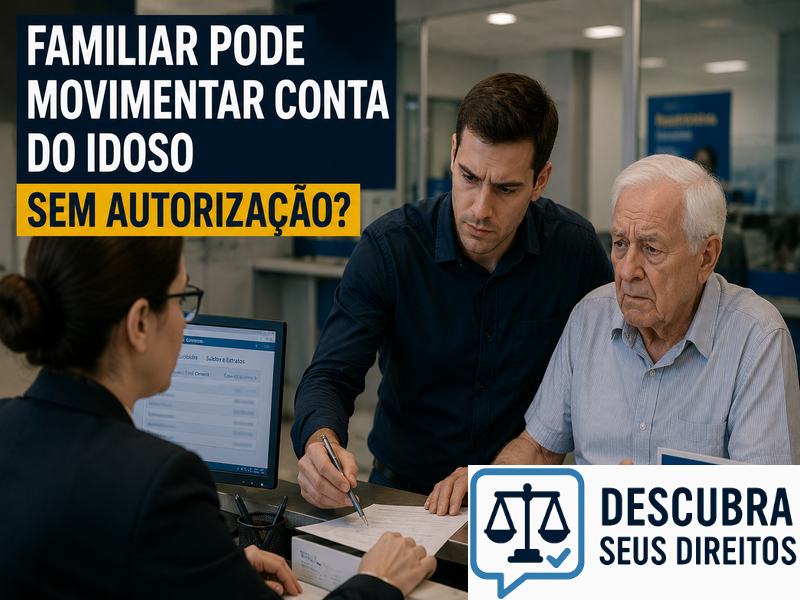 Familiar pode movimentar conta do idoso sem autorização? — Entenda quando isso é permitido e quais são os direitos da pessoa idosa