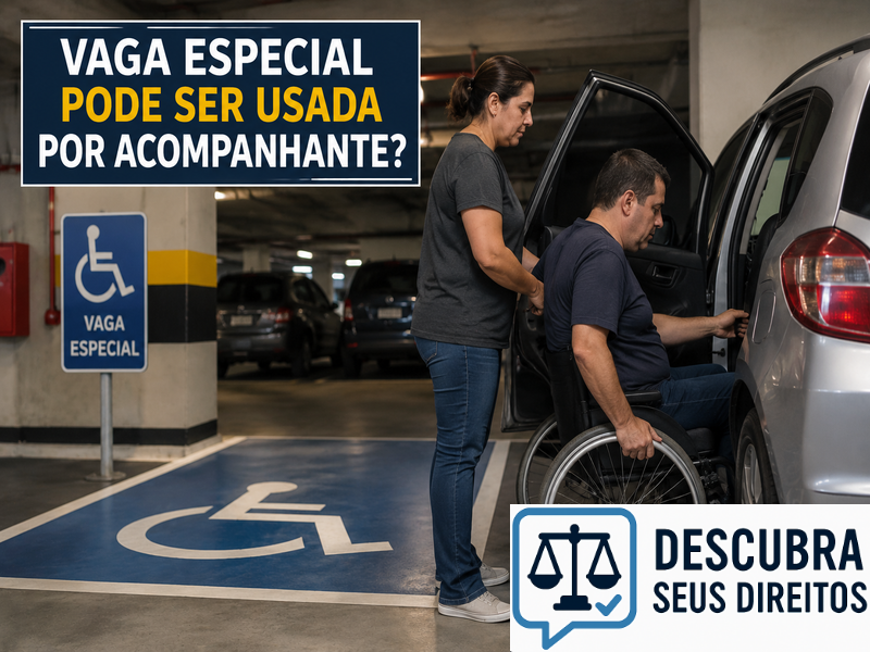 Vaga especial pode ser usada por acompanhante? — Entenda quando a utilização é permitida e quais são as regras aplicáveis