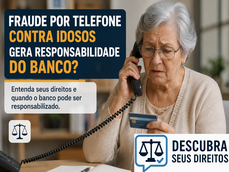 Fraude por telefone contra idosos gera responsabilidade do banco? — Entenda quando a instituição financeira pode responder pelos prejuízos