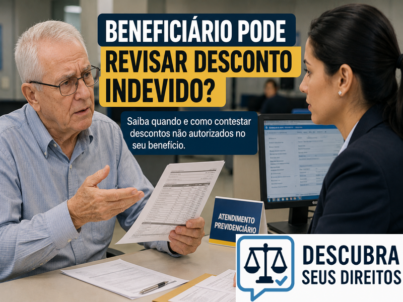 Beneficiário pode revisar desconto indevido? — Entenda quando é possível contestar cobranças e quais são os seus direitos