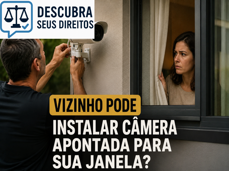 Vizinho pode instalar câmera apontada para sua janela? — Entenda quando o monitoramento pode violar sua privacidade