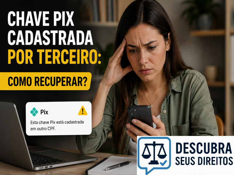 Chave PIX cadastrada por terceiro: como recuperar? — Entenda quais são os direitos do titular e como agir nessa situação
