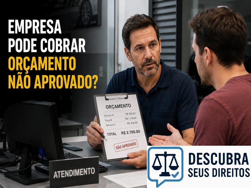 Empresa pode cobrar orçamento não aprovado? — Entenda quando a cobrança é permitida e quais são os direitos do consumidor