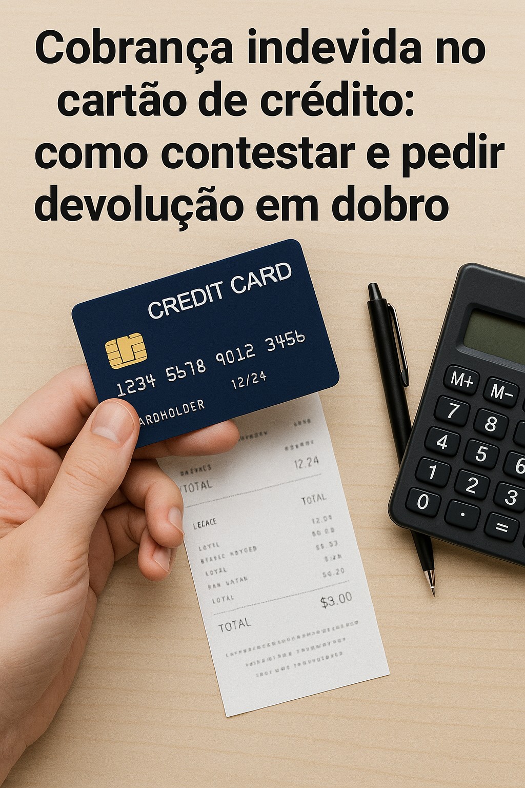 Cobrança indevida no cartão de crédito: como contestar e pedir devolução em dobro