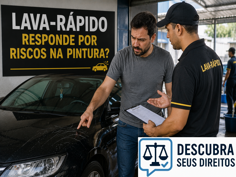 Lava-rápido responde por riscos na pintura? — Entenda quando o estabelecimento pode ser responsabilizado por danos ao veículo