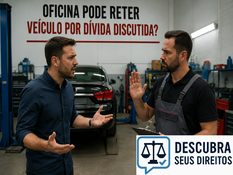 Oficina pode reter veículo por dívida discutida? — Entenda quando essa prática pode ser considerada irregular