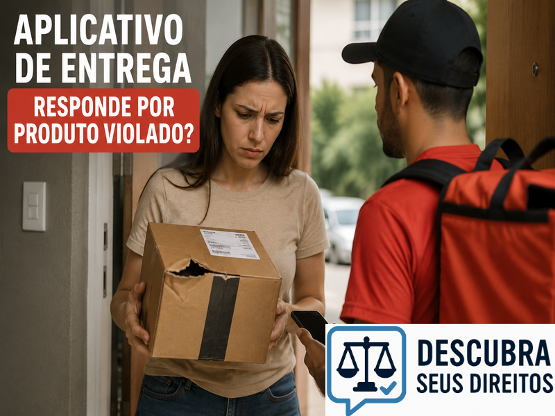 Aplicativo de entrega responde por produto violado? — Entenda quando o consumidor pode buscar reparação pelos prejuízos