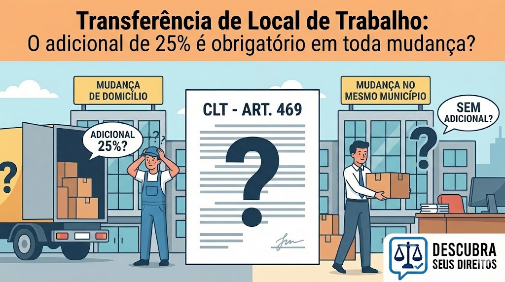Transferência de Local de Trabalho: A Obrigatoriedade do Adicional de 25% e Suas Implicações