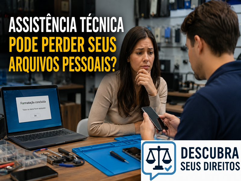 Assistência técnica pode perder seus arquivos pessoais? — Entenda quando a perda de dados pode gerar responsabilidade