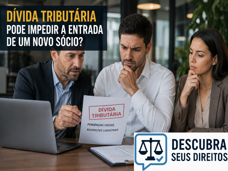 Dívida tributária pode impedir a entrada de um novo sócio? — Entenda quando os débitos fiscais podem afetar mudanças societárias