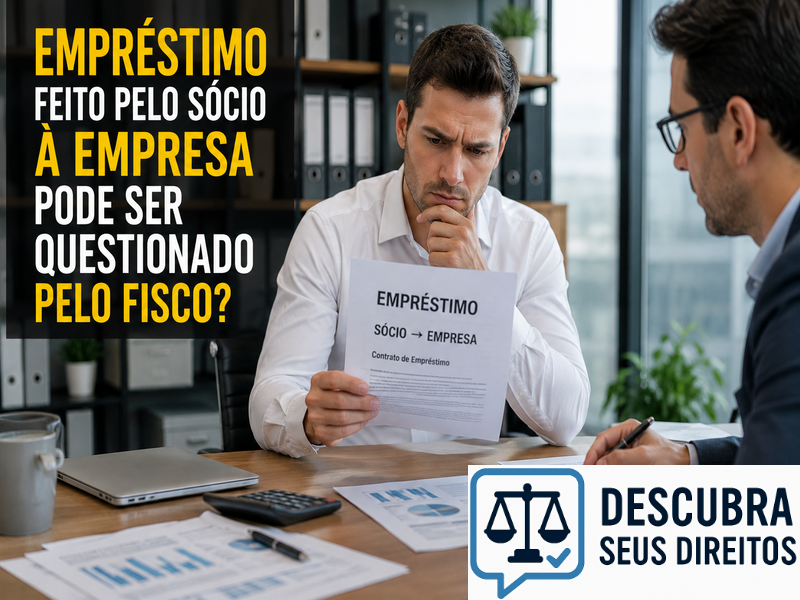 Empréstimo feito pelo sócio à empresa pode ser questionado pelo Fisco? — Entenda quando essa operação exige cuidados para evitar problemas tributários