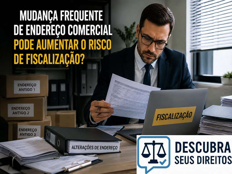 Mudança frequente de endereço comercial pode aumentar o risco de fiscalização? — Entenda quando alterações cadastrais exigem maior atenção da empresa