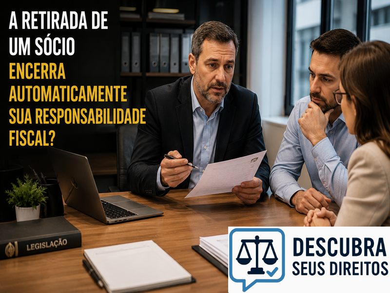 A retirada de um sócio encerra automaticamente sua responsabilidade fiscal? — Entenda quando a saída da sociedade não elimina obrigações perante o Fisco