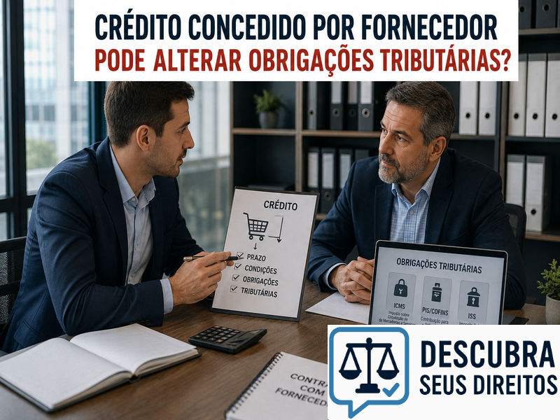 Crédito concedido por fornecedor pode alterar obrigações tributárias? — Entenda quando condições de pagamento podem produzir reflexos fiscais
