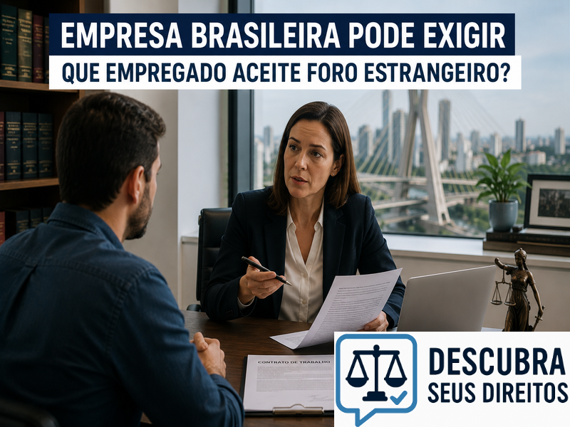 Empresa brasileira pode exigir que empregado aceite foro estrangeiro? — Entenda quando essa cláusula pode gerar questionamentos jurídicos