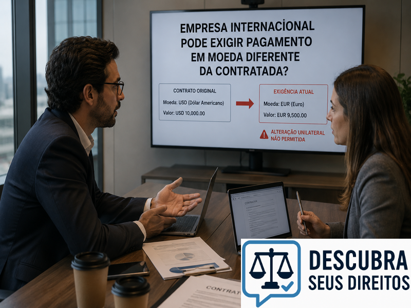 Empresa internacional pode exigir pagamento em moeda diferente da contratada? — Entenda quando a alteração da moeda de pagamento pode gerar discussões jurídicas