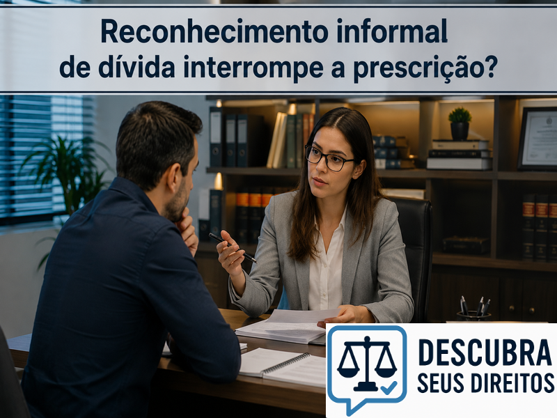 Reconhecimento informal de dívida interrompe a prescrição? — Entenda quando uma manifestação do devedor pode produzir efeitos jurídicos
