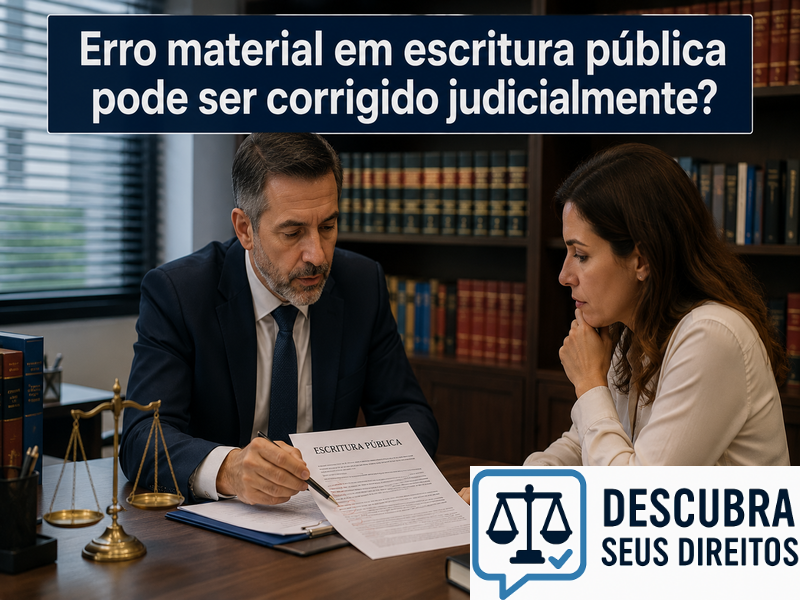 Erro material em escritura pública pode ser corrigido judicialmente? — Entenda quando a retificação do documento pode ser necessária