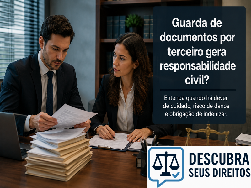 Guarda de documentos por terceiro gera responsabilidade civil? — Entenda quando quem recebe documentos de outra pessoa pode responder por perdas e danos