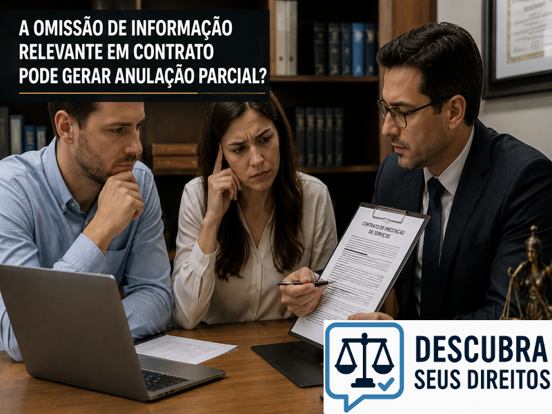 Omissão de informação relevante em contrato pode gerar anulação parcial? — Entenda quando a falta de informações pode comprometer parte do negócio jurídico