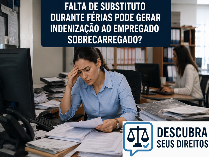Falta de substituto durante férias pode gerar indenização ao empregado sobrecarregado? — Entenda quando o acúmulo de trabalho durante a ausência de colegas pode ter consequências jurídicas
