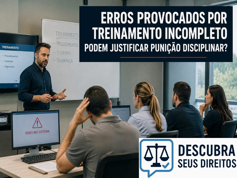 Erros provocados por treinamento incompleto podem justificar punição disciplinar? — Entenda quando falhas na capacitação podem influenciar medidas aplicadas ao empregado