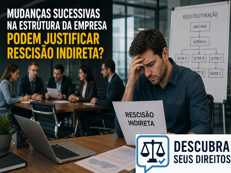 Mudanças sucessivas na estrutura da empresa podem justificar rescisão indireta? — Entenda quando alterações organizacionais podem influenciar o contrato de trabalho