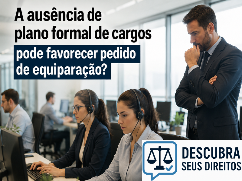 A ausência de plano formal de cargos pode favorecer pedido de equiparação? — Entenda quando a organização interna da empresa pode influenciar a equiparação salarial