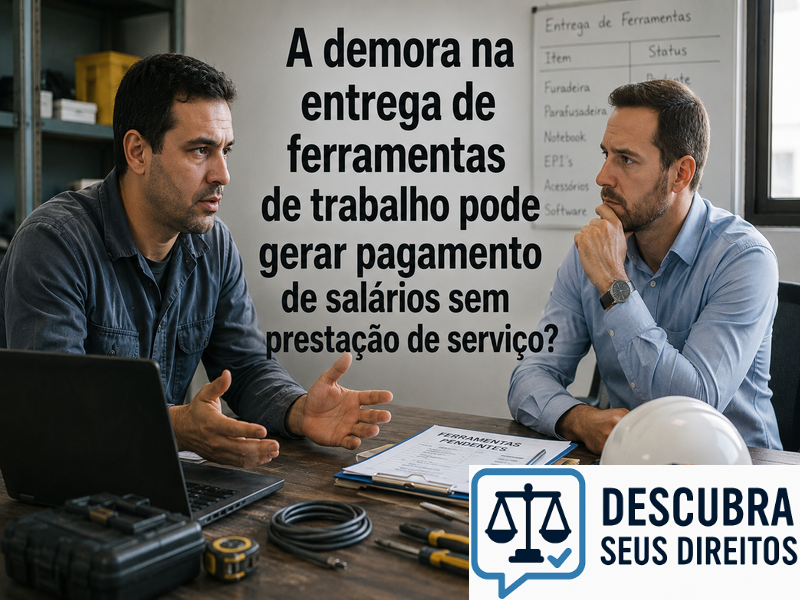 A demora na entrega de ferramentas de trabalho pode gerar pagamento de salários sem prestação de serviço? — Entenda quando a falta de recursos para o trabalho pode produzir efeitos jurídicos