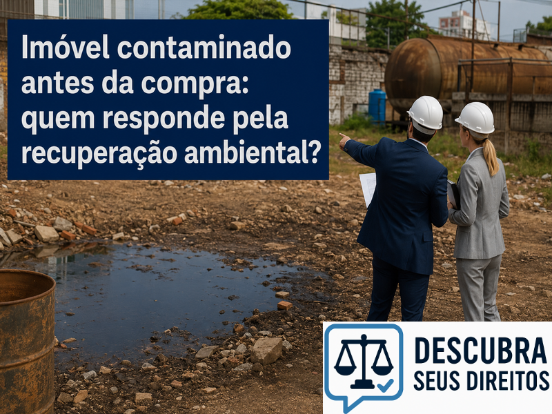 Imóvel contaminado antes da compra: quem responde pela recuperação ambiental? — Entenda quem pode ser responsabilizado quando a contaminação já existia antes da aquisição