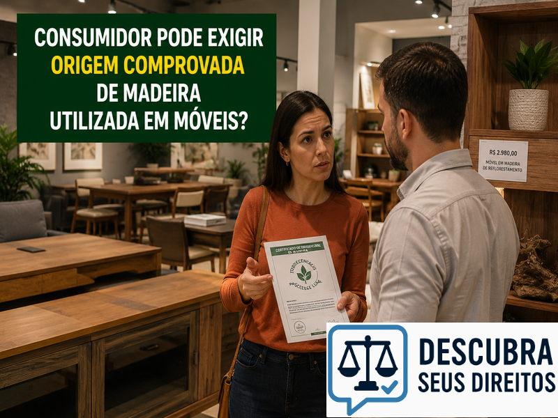 Consumidor pode exigir origem comprovada de madeira utilizada em móveis? — Entenda quando a procedência da madeira pode ser um direito do comprador