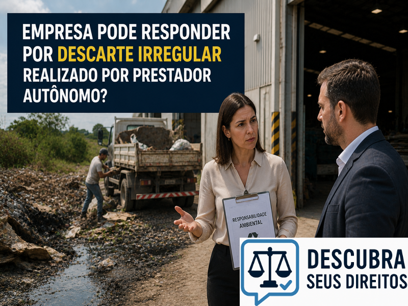Empresa pode responder por descarte irregular realizado por prestador autônomo? — Entenda quando a contratação de terceiros não afasta a responsabilidade ambiental