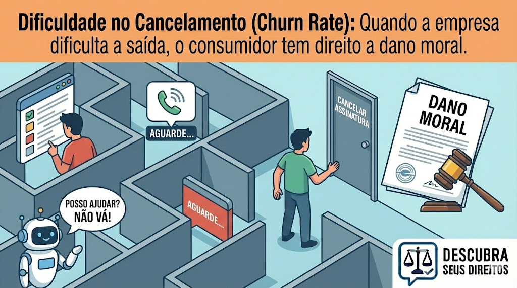 Dificuldade no Cancelamento (Churn Rate): Obstáculos Abusivos e os Direitos do Consumidor