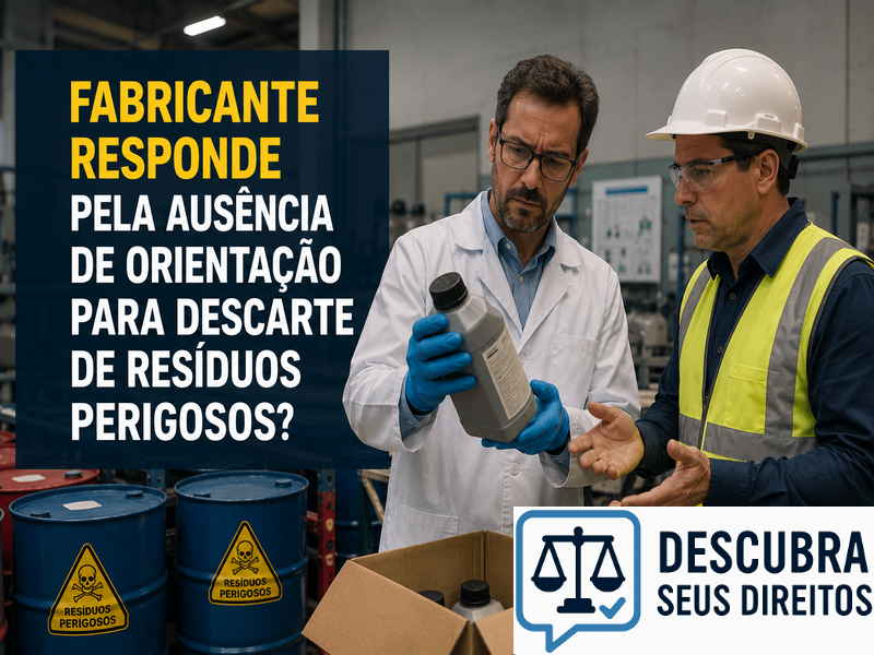 Fabricante responde pela ausência de orientação para descarte de resíduos perigosos? — Entenda quando a falta de informações pode gerar responsabilidade do fabricante