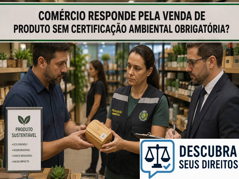 Comércio responde pela venda de produto sem certificação ambiental obrigatória? — Entenda quando o fornecedor pode ser responsabilizado pela comercialização de produtos em desconformidade