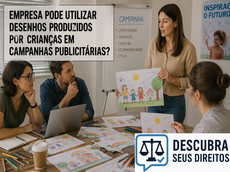 Empresa pode utilizar desenhos produzidos por crianças em campanhas publicitárias? — Entenda quando o uso de trabalhos infantis em ações de marketing pode gerar implicações jurídicas