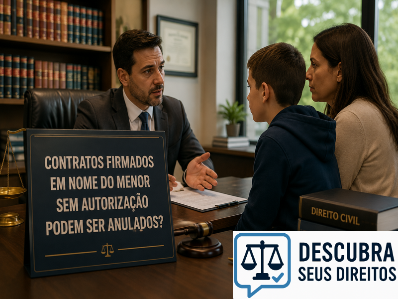 Contratos firmados em nome do menor sem autorização podem ser anulados? — Entenda quando negócios celebrados sem a participação dos responsáveis podem ser questionados