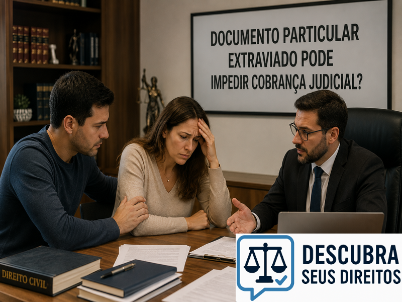 Documento particular extraviado pode impedir cobrança judicial?