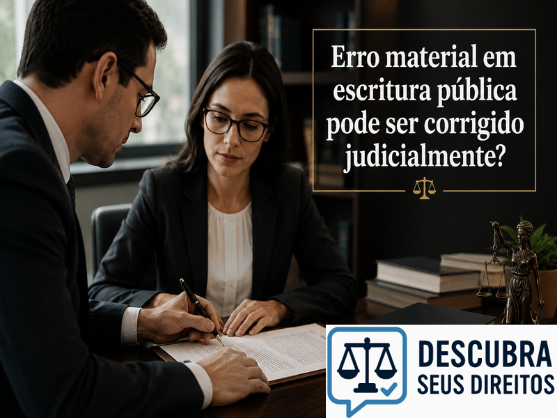 Erro material em escritura pública pode ser corrigido judicialmente?