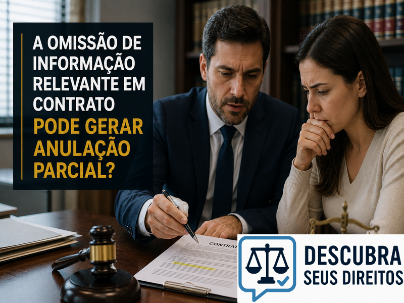 A omissão de informação relevante em contrato pode gerar anulação parcial?