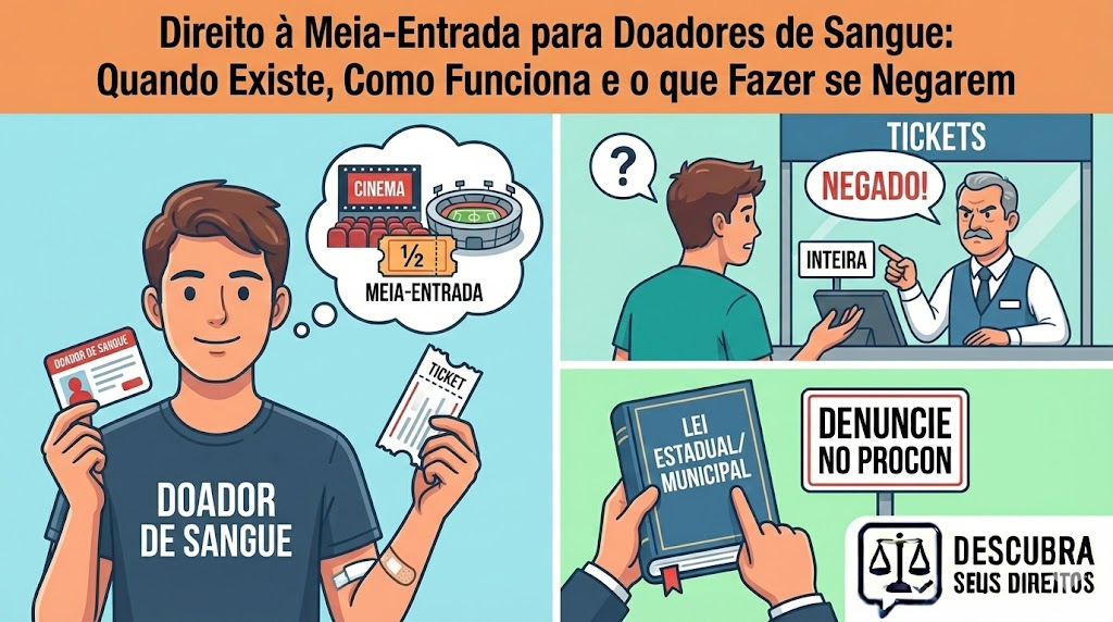 Direito à Meia-Entrada para Doadores de Sangue: Quando Existe, Como Funciona e o que Fazer se Negarem