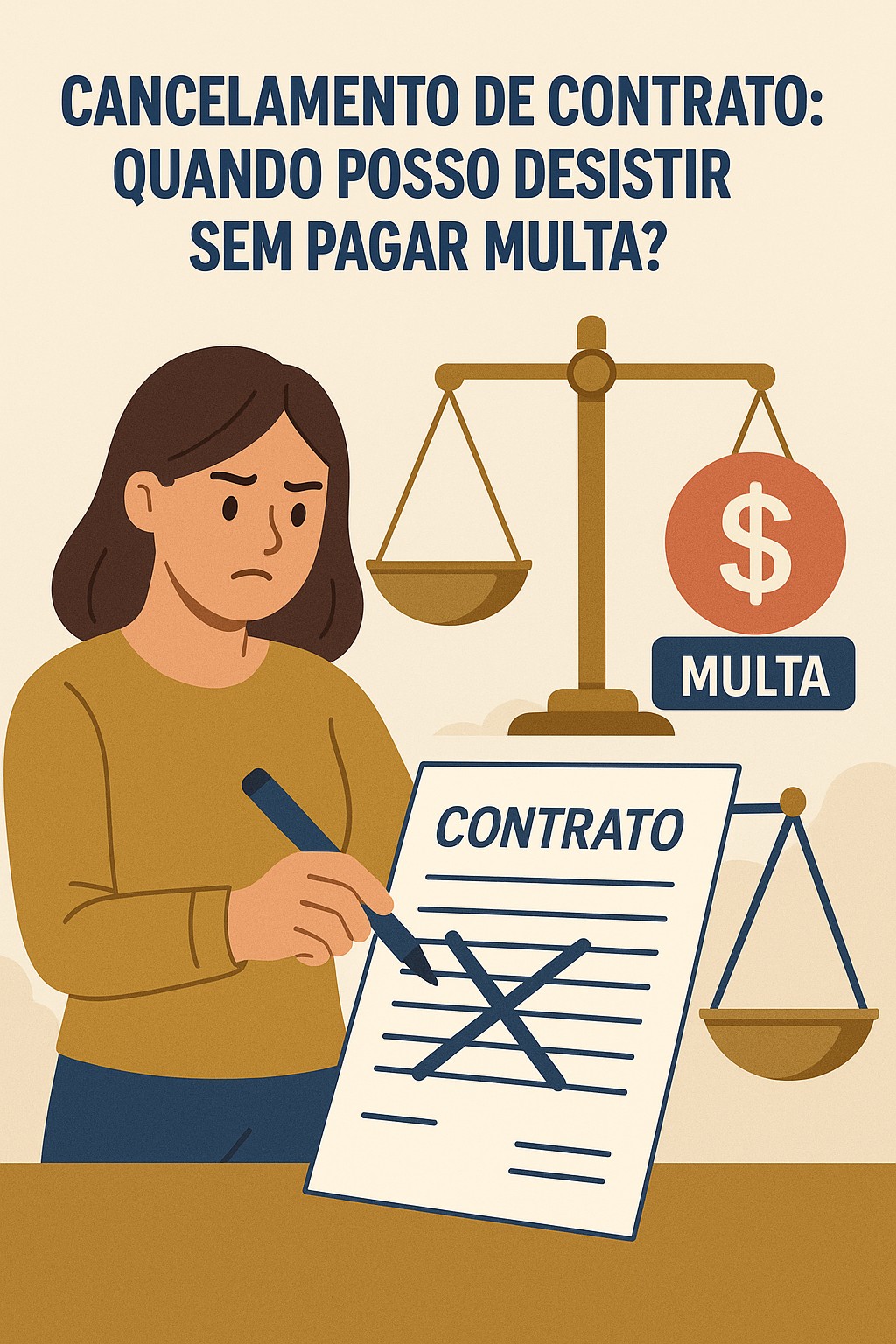 Cancelamento de contrato: quando posso desistir sem pagar multa?