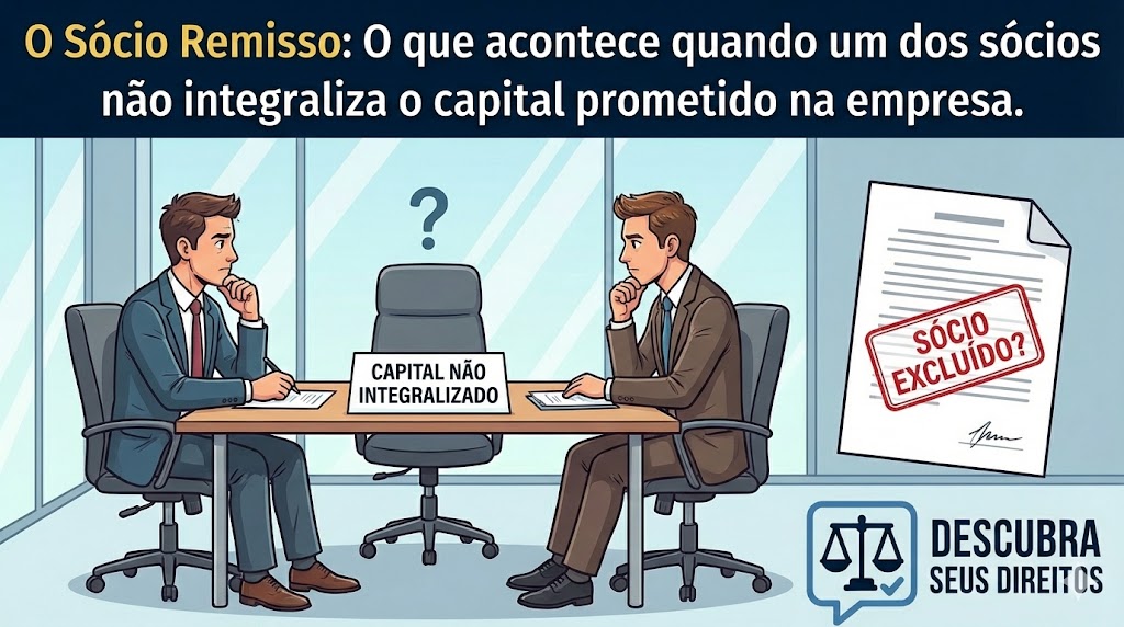 Sócio Remisso: o que acontece quando o sócio não integraliza o capital prometido
