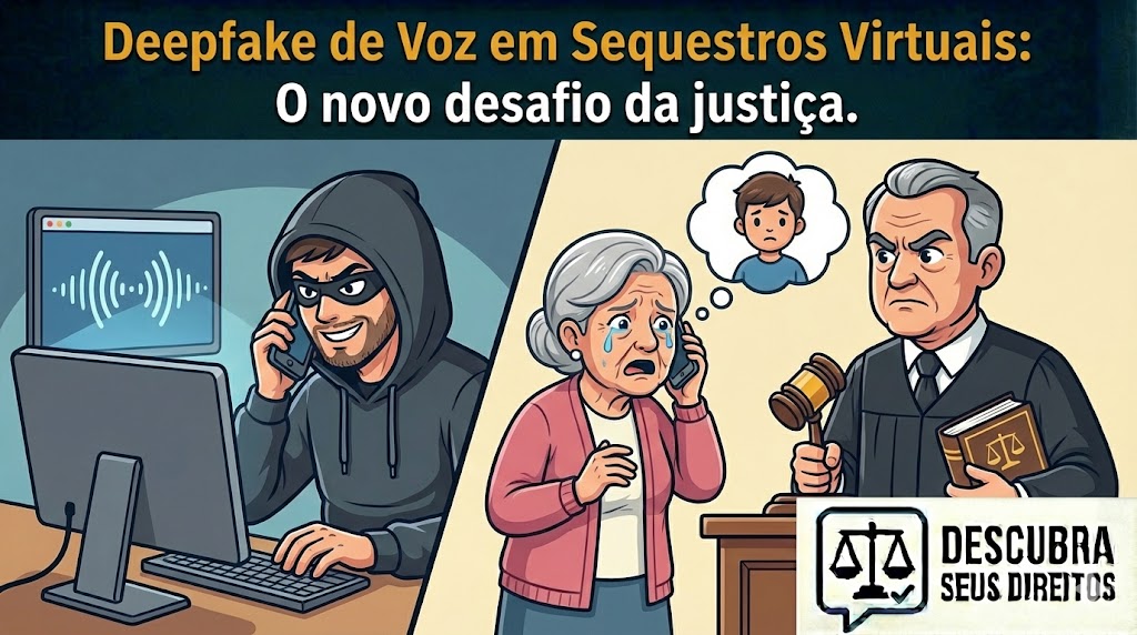 Deepfake de Voz em Sequestros Virtuais: como a Justiça enfrenta esse novo tipo de extorsão