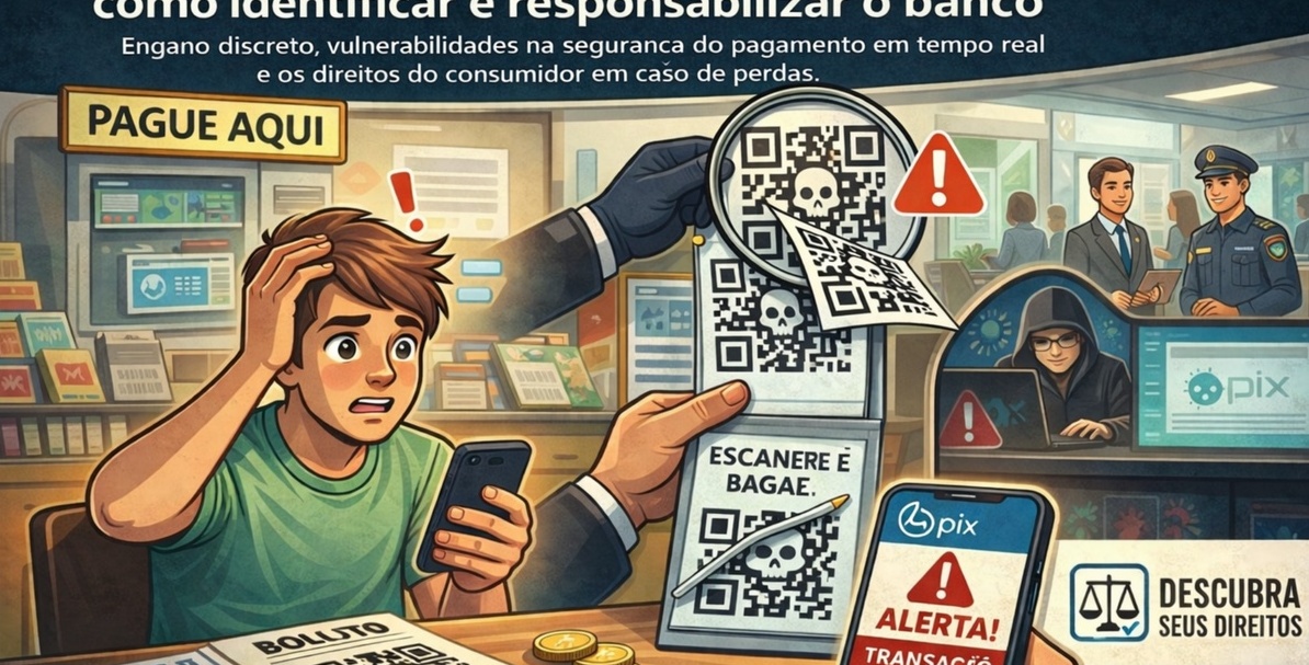 Golpe do Pix por QR Code adulterado: como identificar e responsabilizar o banco